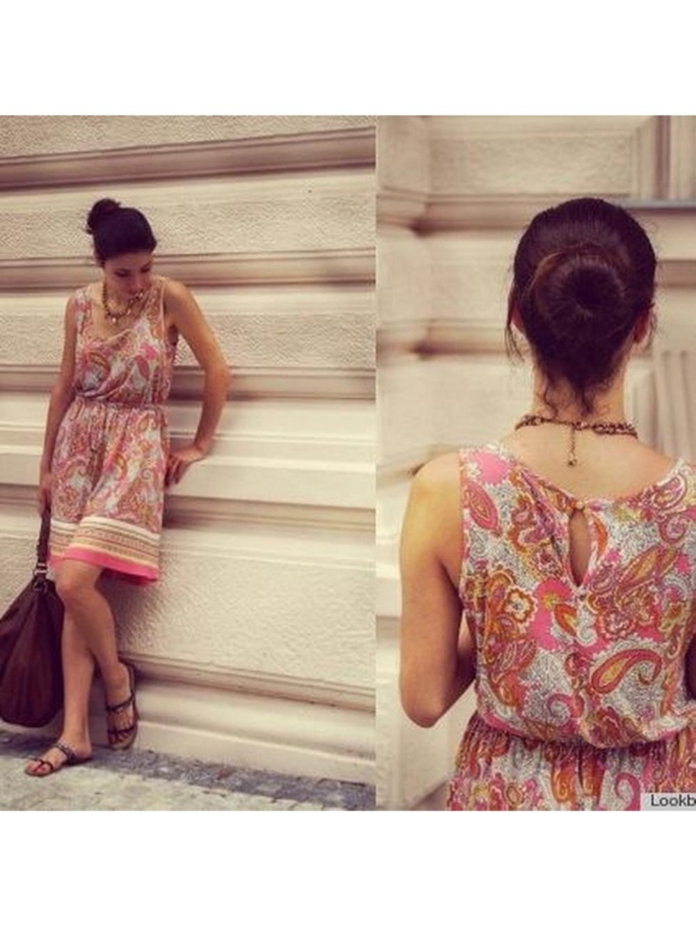 Paisley Pink Sleeveless Dress